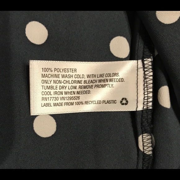 🔥Merona XXL Blouse NWT Black/Creamdots - Picture 5 of 6